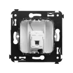 Avanti Розетка телефонная в стену одинарная, ''Белое облако''