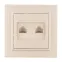 Розетка RJ-45+Phone СП бежевый Минск
