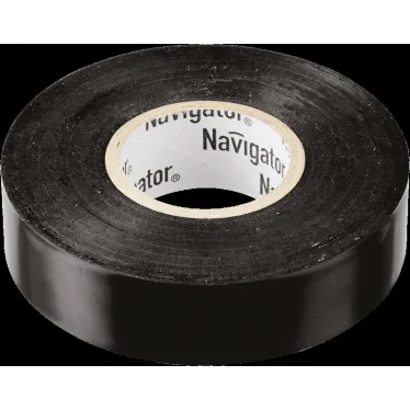 Изолента ПВХ черная 15мм 10м NIT-B15-10/BL