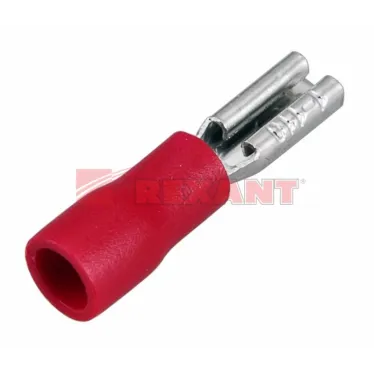 Клемма плоская изолир РПи-м 1.5-(2.8) РпИм 1,25-250 гнездо 3.8 мм 0.5-1.5 кв мм, REXANT