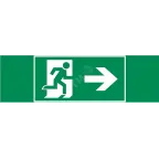 Пиктограмма (Наклейка) "ФИГУРА / СТРЕЛКА ВПРАВО" 310х90мм для аварийно-эвакуационного светильника Basic IP65 | V5-EM02-60.002.022 | VARTON