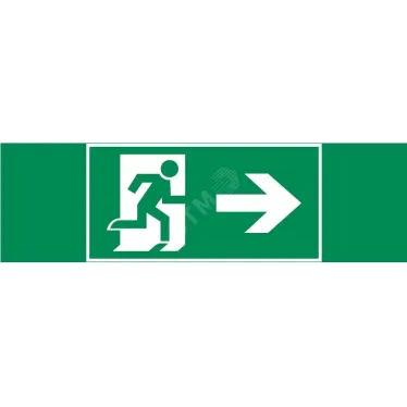 Пиктограмма (Наклейка) "ФИГУРА / СТРЕЛКА ВПРАВО" 310х90мм для аварийно-эвакуационного светильника Basic IP65 | V5-EM02-60.002.022 | VARTON