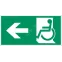 Пиктограмма (наклейка) "Движение МГН налево" 300х150мм для авар-эвакуац св-ка Vision/IP65 Basic | V5-EM03-60.003.031 | VARTON
