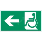 Пиктограмма (наклейка) "Движение МГН налево" 300х150мм для авар-эвакуац св-ка Vision/IP65 Basic | V5-EM03-60.003.031 | VARTON