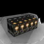 Лампа светодиодная филаментная LED 10 Вт 930 лм 2700К А60 груша теплый E27 AC 220В прозрачная колба Black Filament Gauss