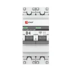 Автоматический выключатель 2P 4А (D) 6кА ВА 47-63M c одним магнитным расцепителем