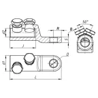 Наконечник болтовой 2НБВ-2-005 (70-120) ЗЭТАРУС