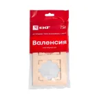 Валенсия рамка 2-местная кремовая