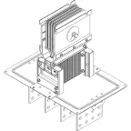 Секц. флан. Тип2 1000А Al 3L+N+PER НК IP55 тран. IEK
