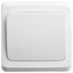 ЭТЮД Выключатель одноклавишный скрытый белый сх.1