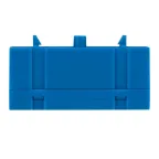 Шина 0 N (6х9мм) 8 отверстий латунь синий изолированный корпус на DIN-рейку PROxima