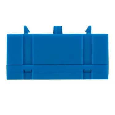 Шина 0 N (6х9мм) 8 отверстий латунь синий изолированный корпус на DIN-рейку PROxima