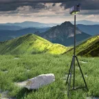 Тренога напольная для установки кольцевого светильника черный Ring