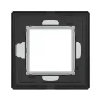 Рамка из алюминия, ''Avanti'', серая, 2 модуля