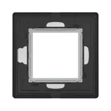 Рамка из алюминия, ''Avanti'', серая, 2 модуля