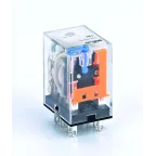 Промежуточное реле 2 контакта с LED индикацией и TEST функцией 5А 110В DC ПР-102