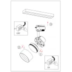 Светильник ттрековый однофазный TR16 GX53 BK под лампу черный ЭРА