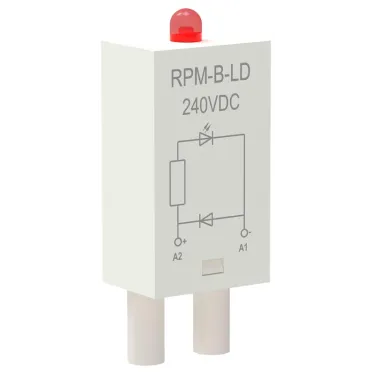 Модуль защиты для реле диод+светодиод 240В DC