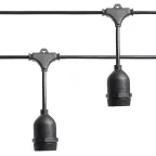                  Гирлянда Белт-лайт Евро на подвесах 13м 20 патронов Е27 IP65 черный
               