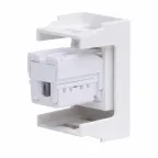 Розетка телефонная RJ12 Viva белая 1 модуль