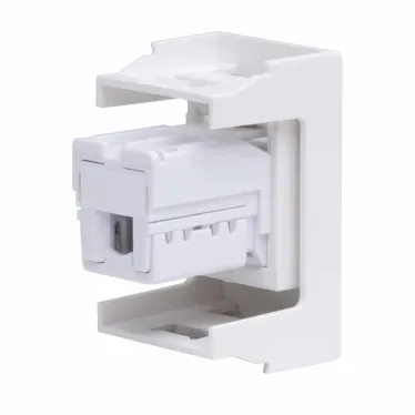 Розетка телефонная RJ12 Viva белая 1 модуль