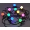 LIGHTING Гирлянда белт-лайт 5м 10 цветных ламп IP65 черный шнур 3м 230В транзит IEK