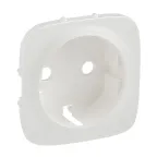 Valena ALLURE Лицевая панель для силовой розетки 2К+З с зажимами 6кв мм Жемчуг