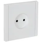 FORTE@PIANO Розетка 1-местная без заземления без защитных шторок винтовое крепление 10А FP218 белый IEK