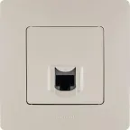 ETIKA Розетка компьютерная RJ45 категория 5 UTP слоновая кость