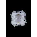 Розетка 2P+E Schuko, со шторками, 16А, 250В, винтовой зажим, алюминий