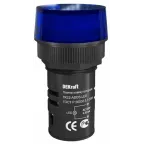 Лампа коммутационная ЛК-22 ADDS диам. 22мм LED синяя 220В AC