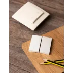 Валенсия лицевая панель выключателя 2-кл. проходного 10А жемчуг