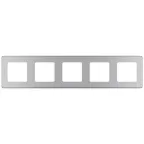Рамка 5 постов INSPIRIA алюминий