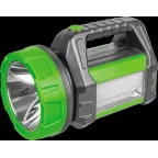 Фонарь светодиодный NPT-SP18-ACCU 5Вт+20LED 250лм 450м аккумуляторный прожектор+кемпинг пластик 2Ач