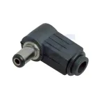 Разъем питания штекер 2.1х5.5x10 мм угловой,