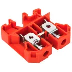 Клемма винтовая JXB-10/35мм.кв красная
