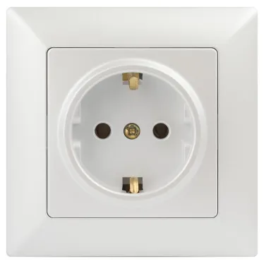 Розетка Intro Solo 4-202-06 с заземлением 2P+E