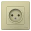 BLANCA С/У РОЗЕТКА без заземления без шторок 16А, 250В, БЕЖЕВЫЙ