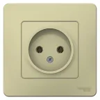 BLANCA С/У РОЗЕТКА без заземления без шторок 16А, 250В, БЕЖЕВЫЙ