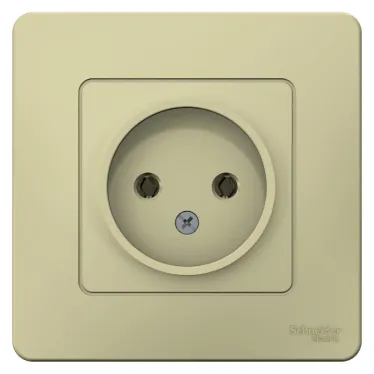 BLANCA С/У РОЗЕТКА без заземления без шторок 16А, 250В, БЕЖЕВЫЙ