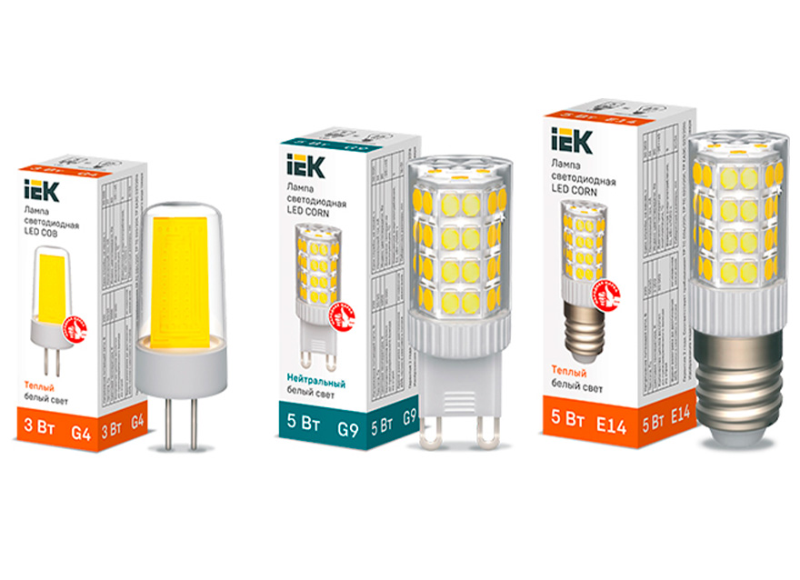 Капсульные светодиодные лампы IEK – яркая подсветка и экономия электроэнергии